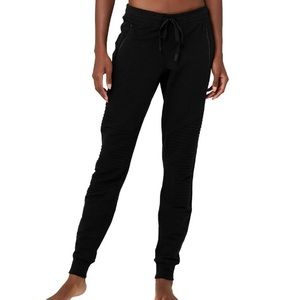Alo Yoga Black Urban Moto Sweatpants EUC